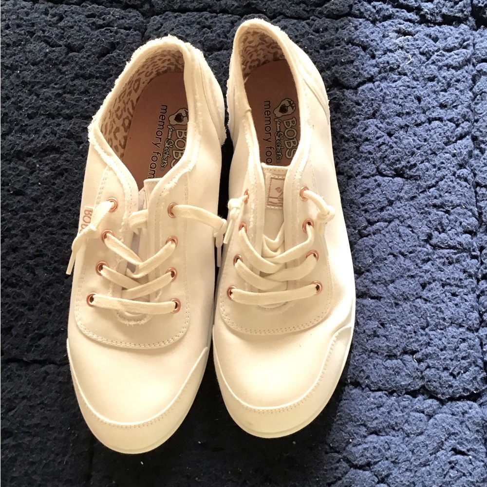 Bobs by Skechers, woman’s size 9 white